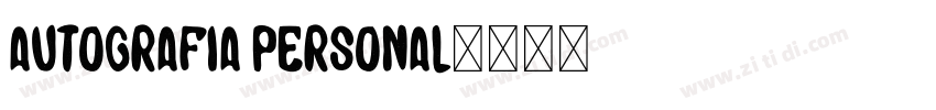 Autografia PERSONAL字体转换